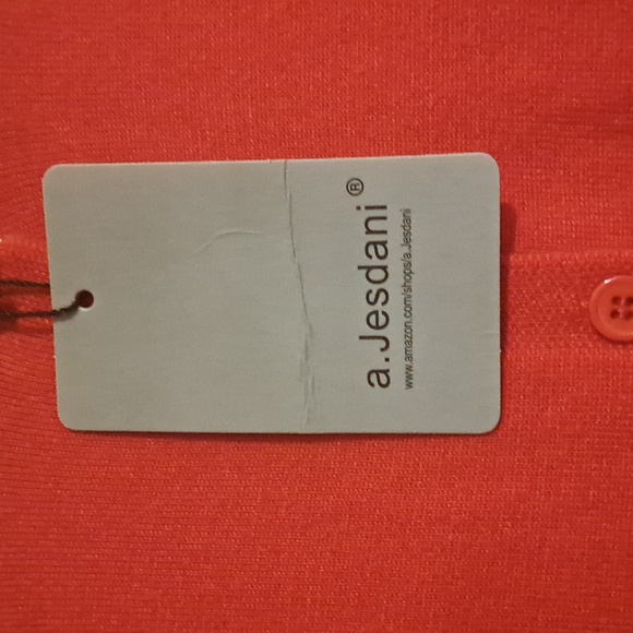 A.Jesdani Women's Button Down Crew Neck Long Sleeve Soft Knit Cardigan Sweater M - Picture 3 of 8